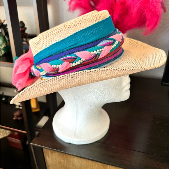 Vintage Woven Embellished Braid Hat - Picture 3 of 12